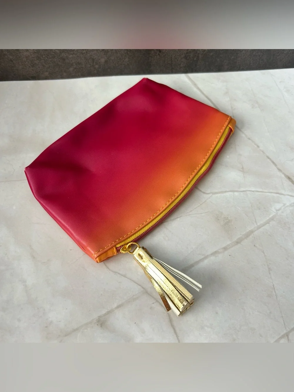 ipsy Gradient 'Peace Love Lipstick' Cosmetic Bag